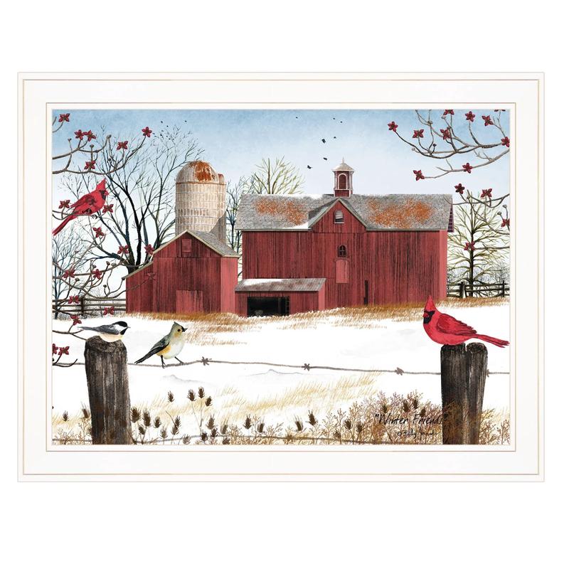 Winter Friends Multicolor Paper Wall Art Print