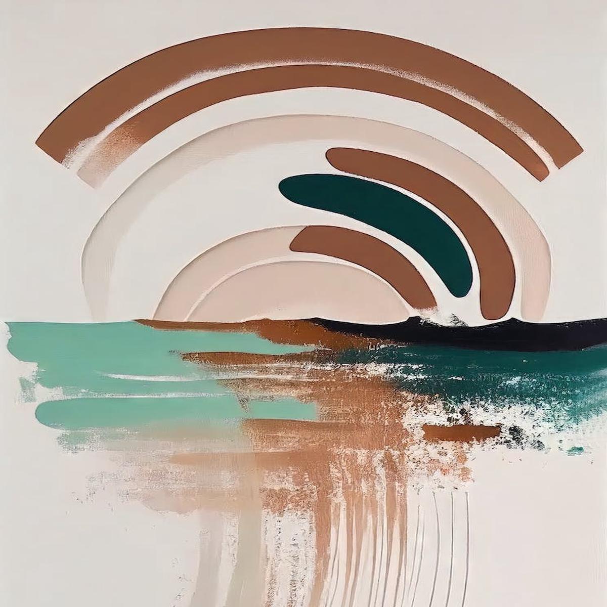 - Abstract Minimal Boho Beach 6