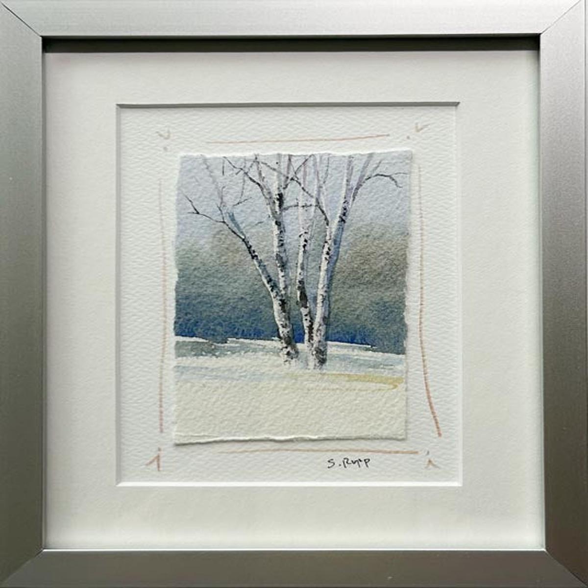 Winter Birches Framed Card #4