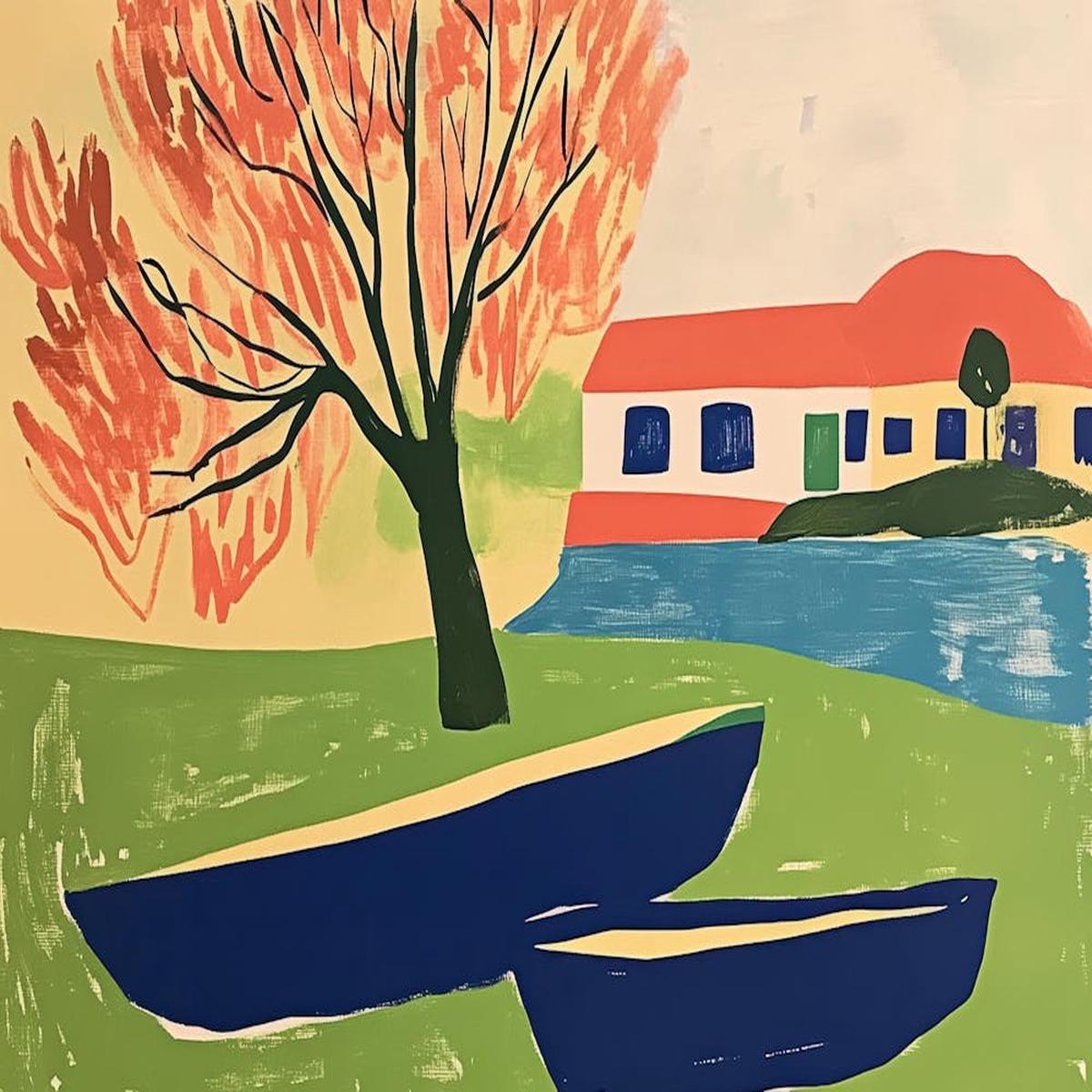 'Boats By The Lake'