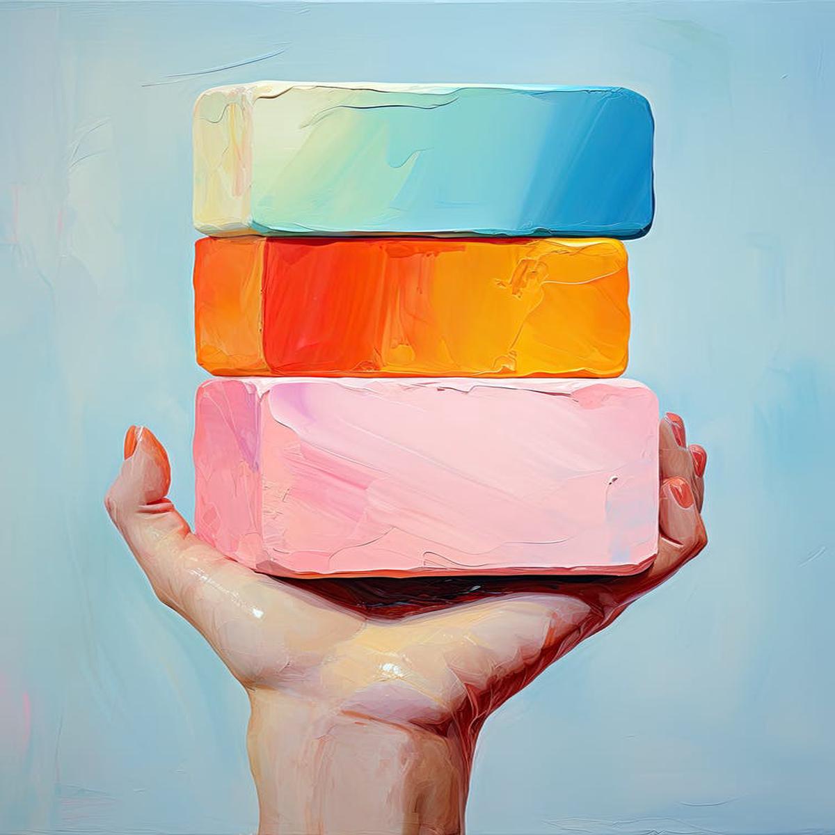 'Colorful Soap' , Stones Art