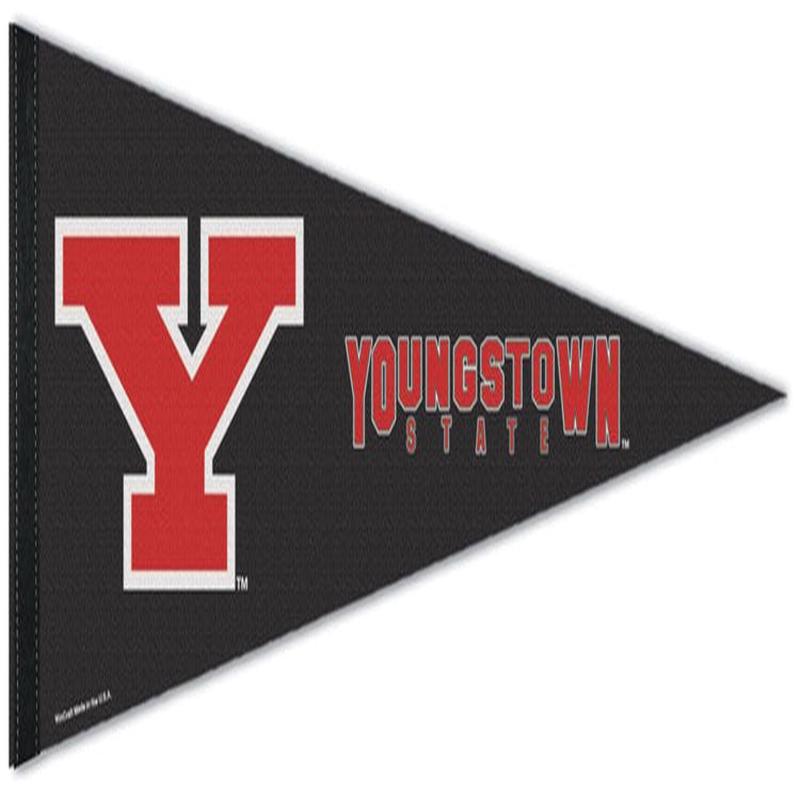 Youngstown State University Penguins Official NCAA Team Logo Premium Felt Pennant - Wincraft Inc.