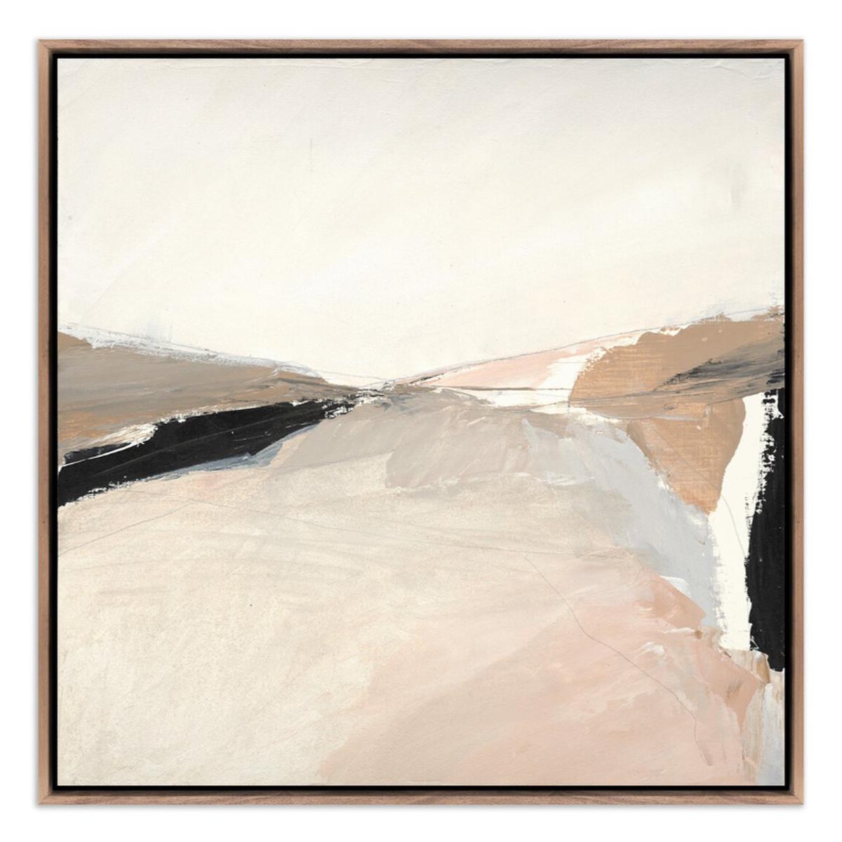 Desert No. 2 by Melanie Biehle - Rustic Walnut Frame | 32"x32"