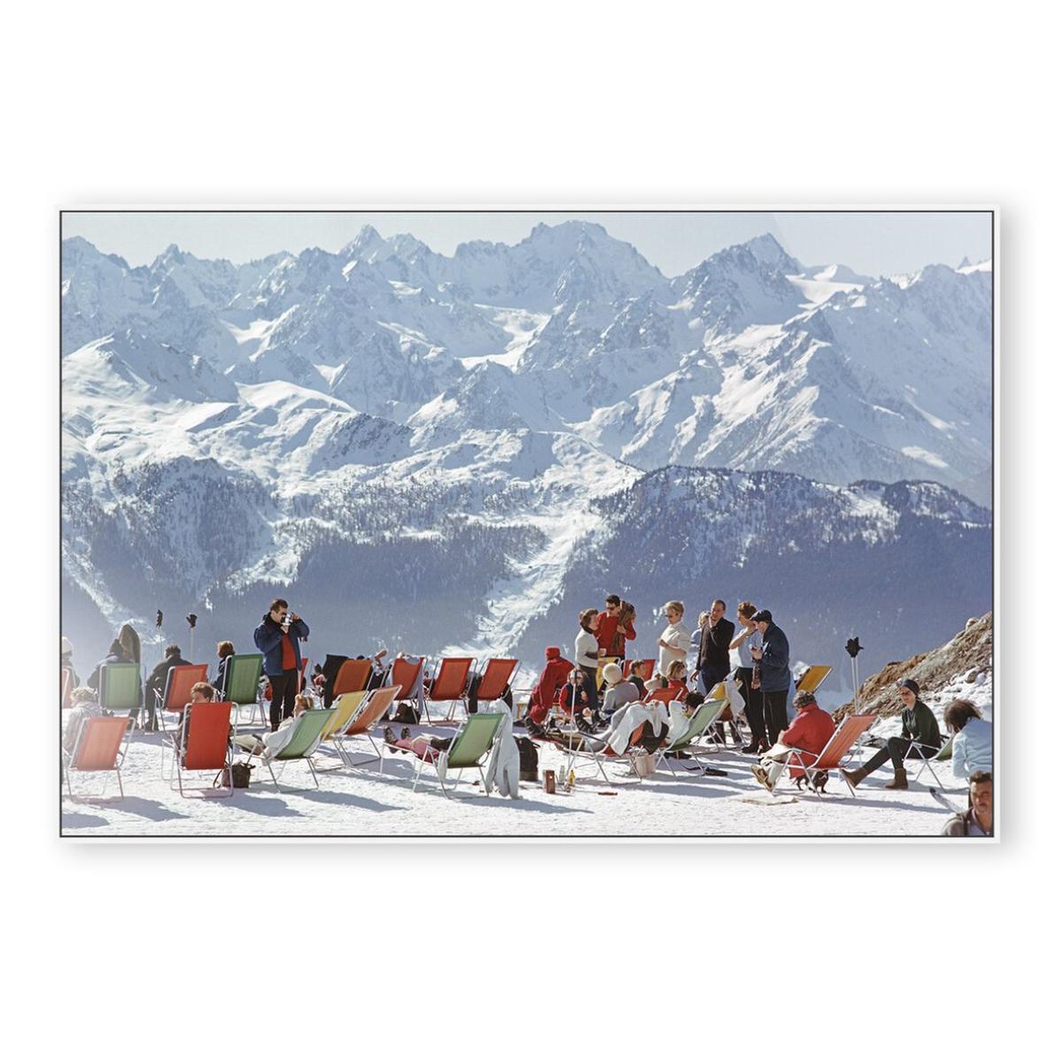 Lounging In Verbier by Slim Aarons - 36"x24"