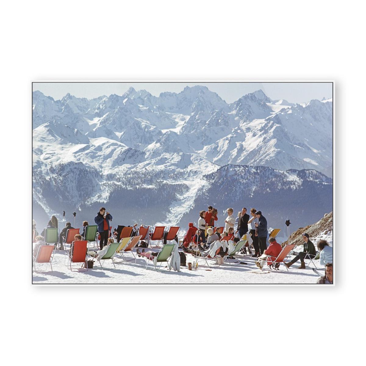 Lounging In Verbier by Slim Aarons - 72"x48"
