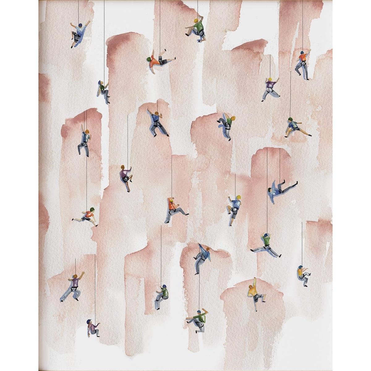 Watercolour Print - Mini Rockclimbers | Unframed