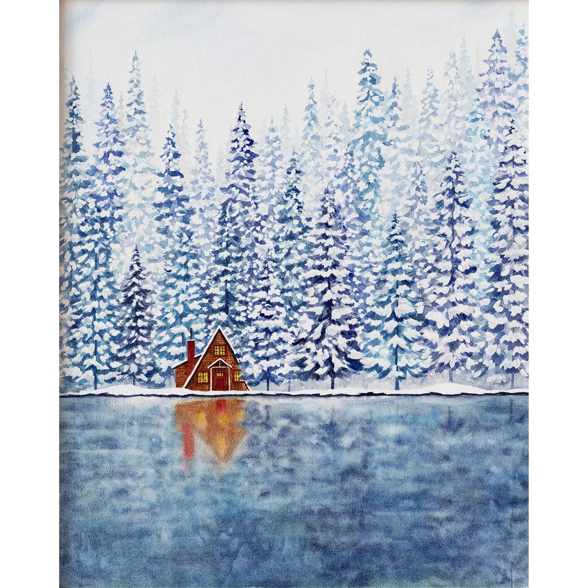 Watercolour Print - Winter Reflections | Unframed