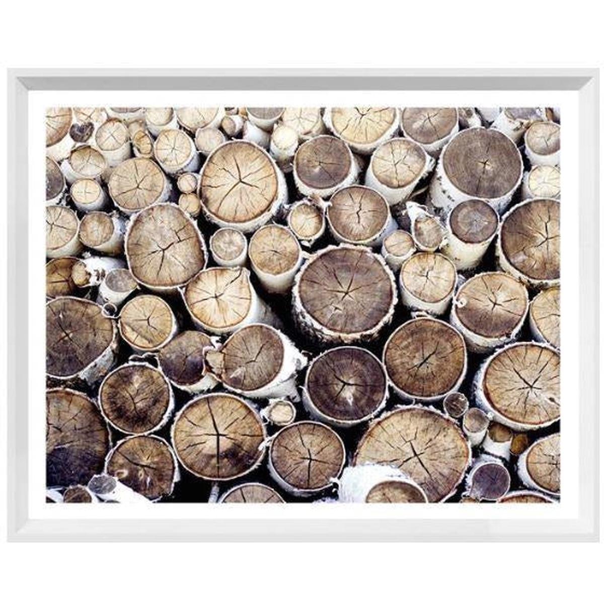 Birch Abstract III - White | Mini