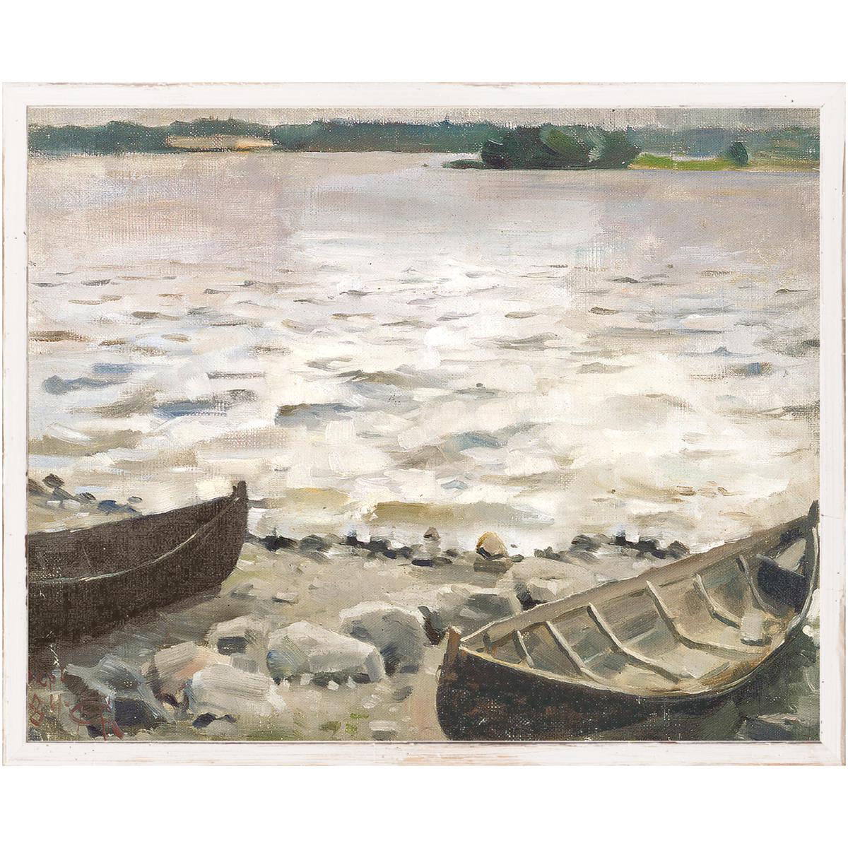 Boats on the Beach C.1884 - Northern Collection - Large