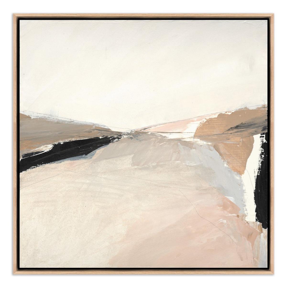 Desert No. 2 by Melanie Biehle - White Oak Frame | 32"x32"