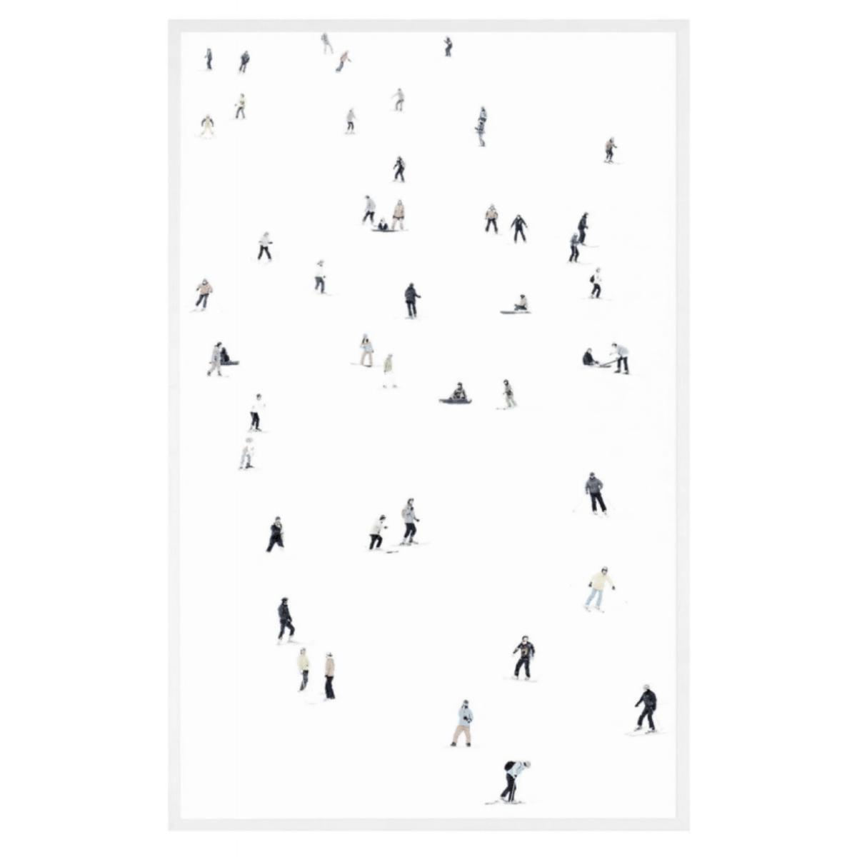 Down Hill Artwork - White Frame