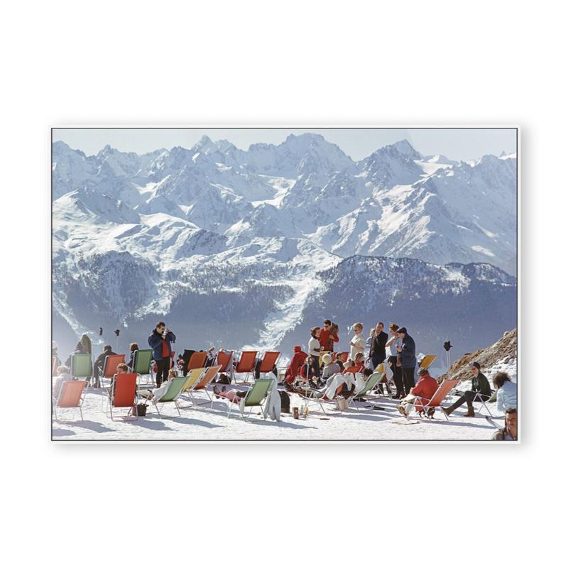 Lounging In Verbier by Slim Aarons
