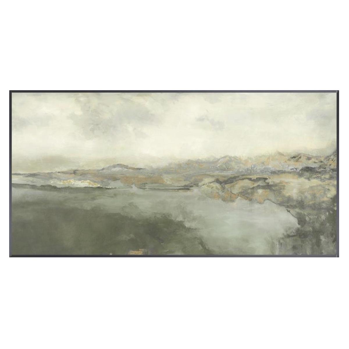 Reservoir Reprise in Verdant w/Matte Black Gallery Float - 49.5" x 25.5"
