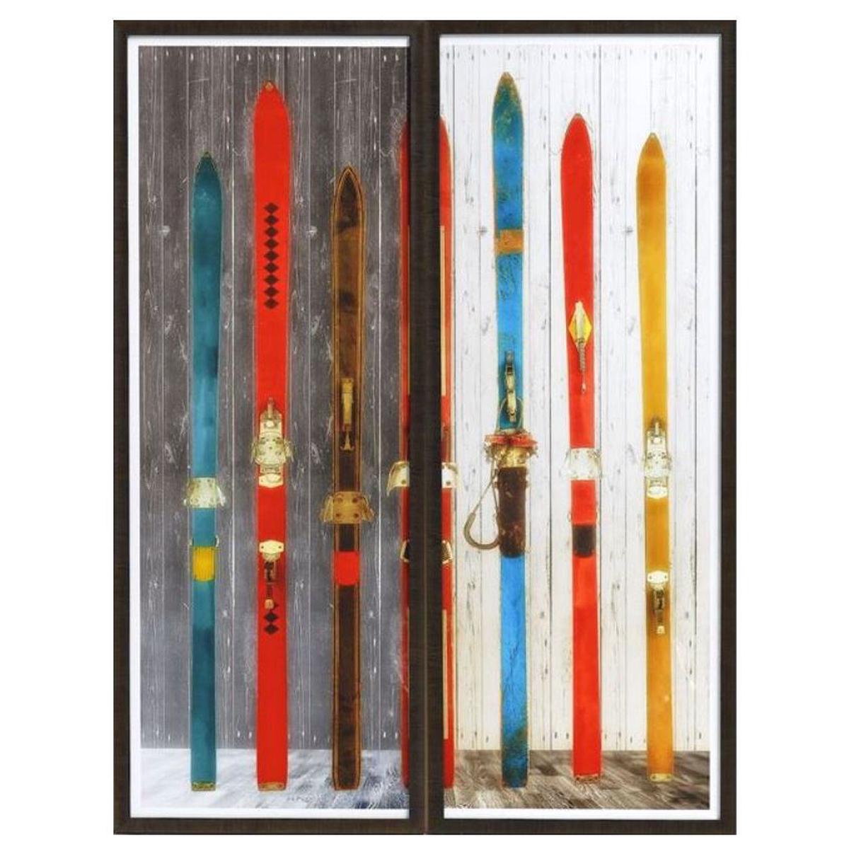 Vintage Ski Diptych