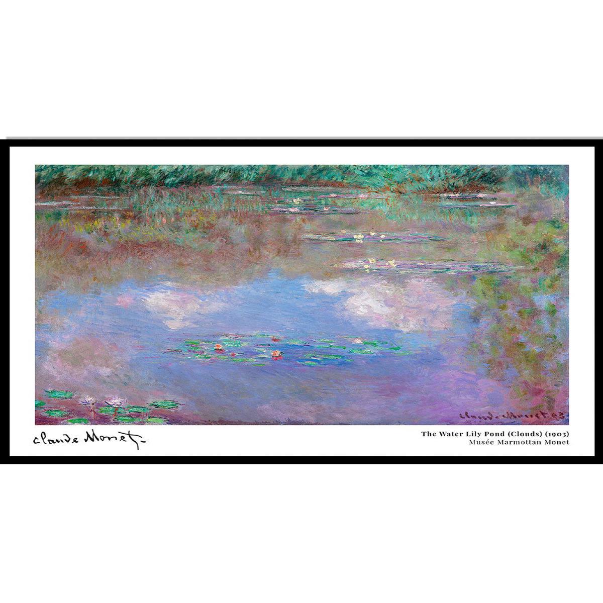 Claude Monet The Water Lily Pond (Clouds) Art Print