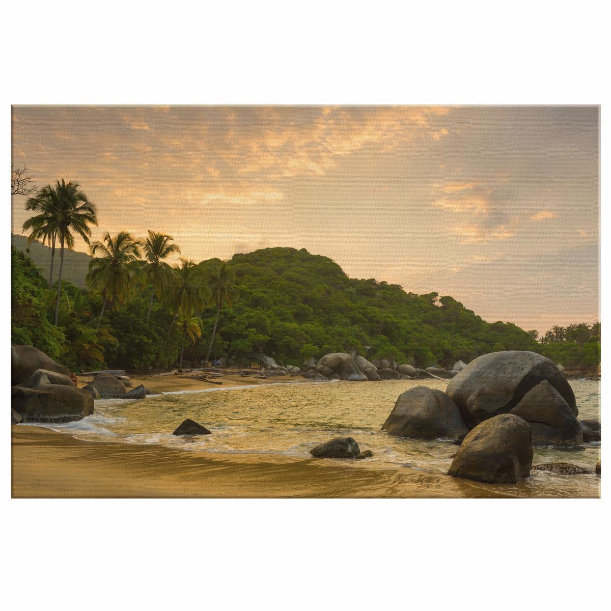 Tayrona Beach Sunset Colombia Canvas Wall Art