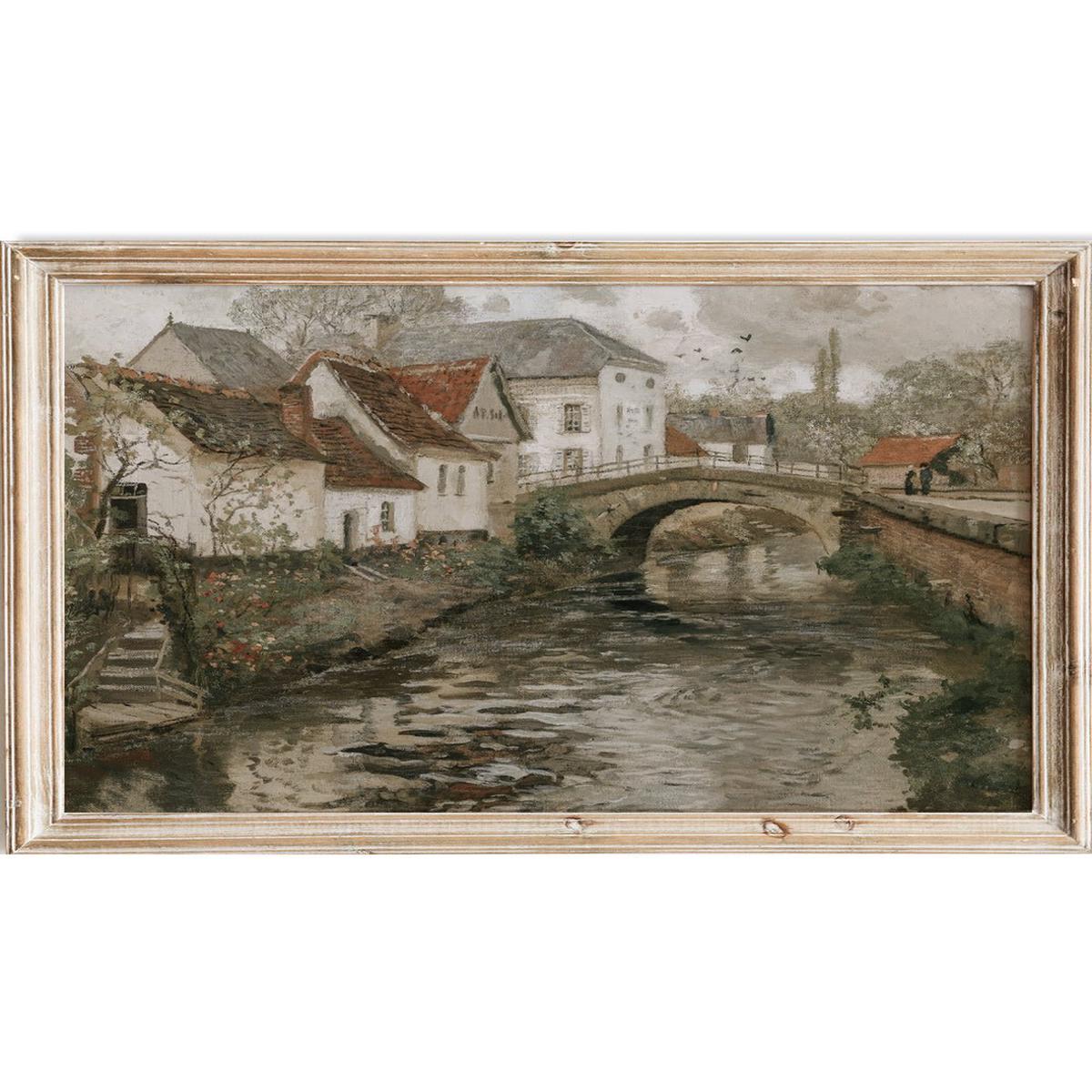 "Small Town Near La Panne, Belgium" Art Print
