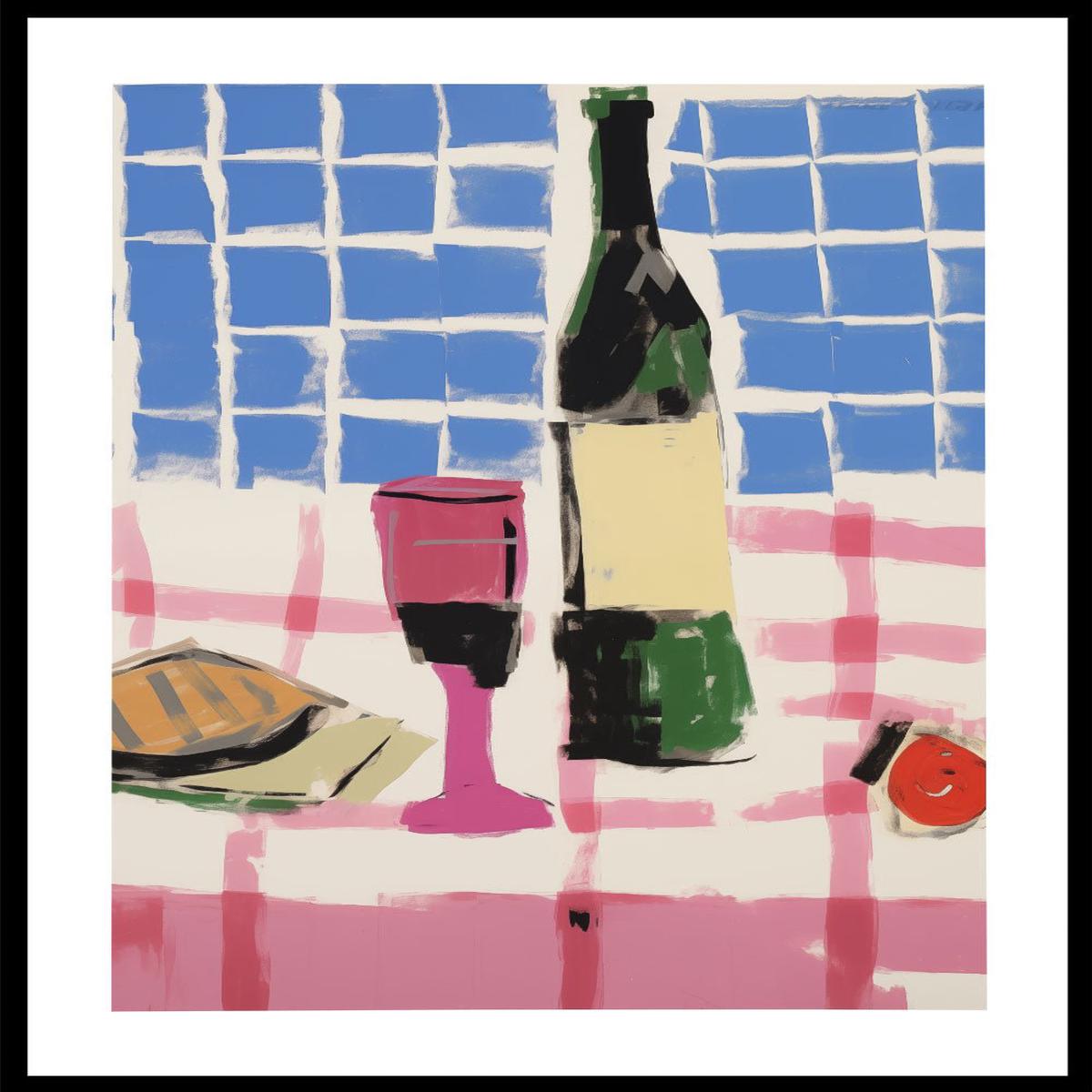 'Wine OClock' Aesthetic Art Print