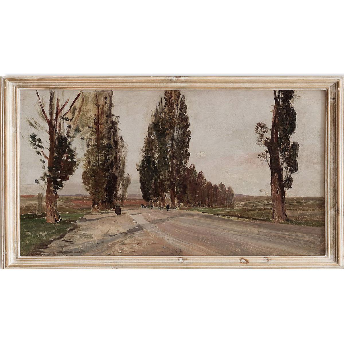 "Boulevard of Poplars near Plankenberg" Art Print
