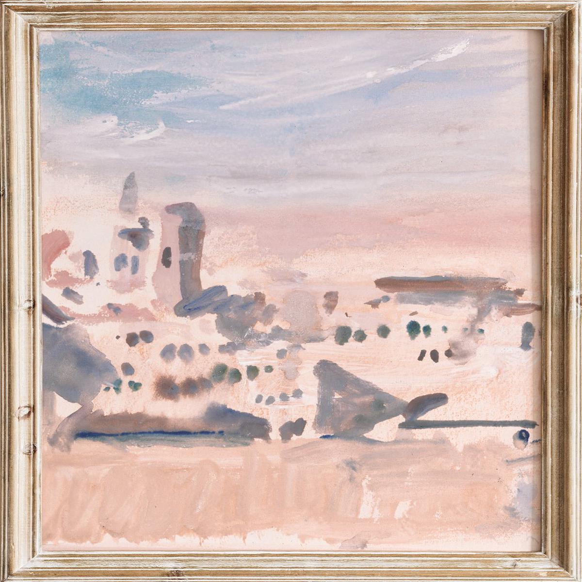 "View of a Town" Art Print