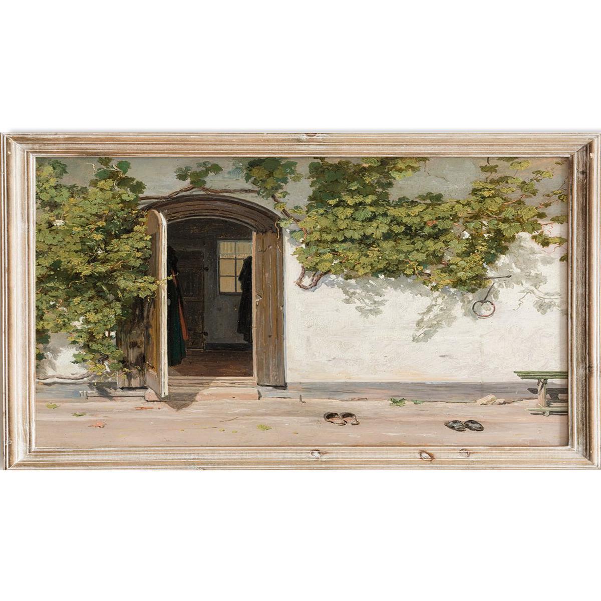 "Entrance to an Inn in the Praestegarden at Hillested" Art Print