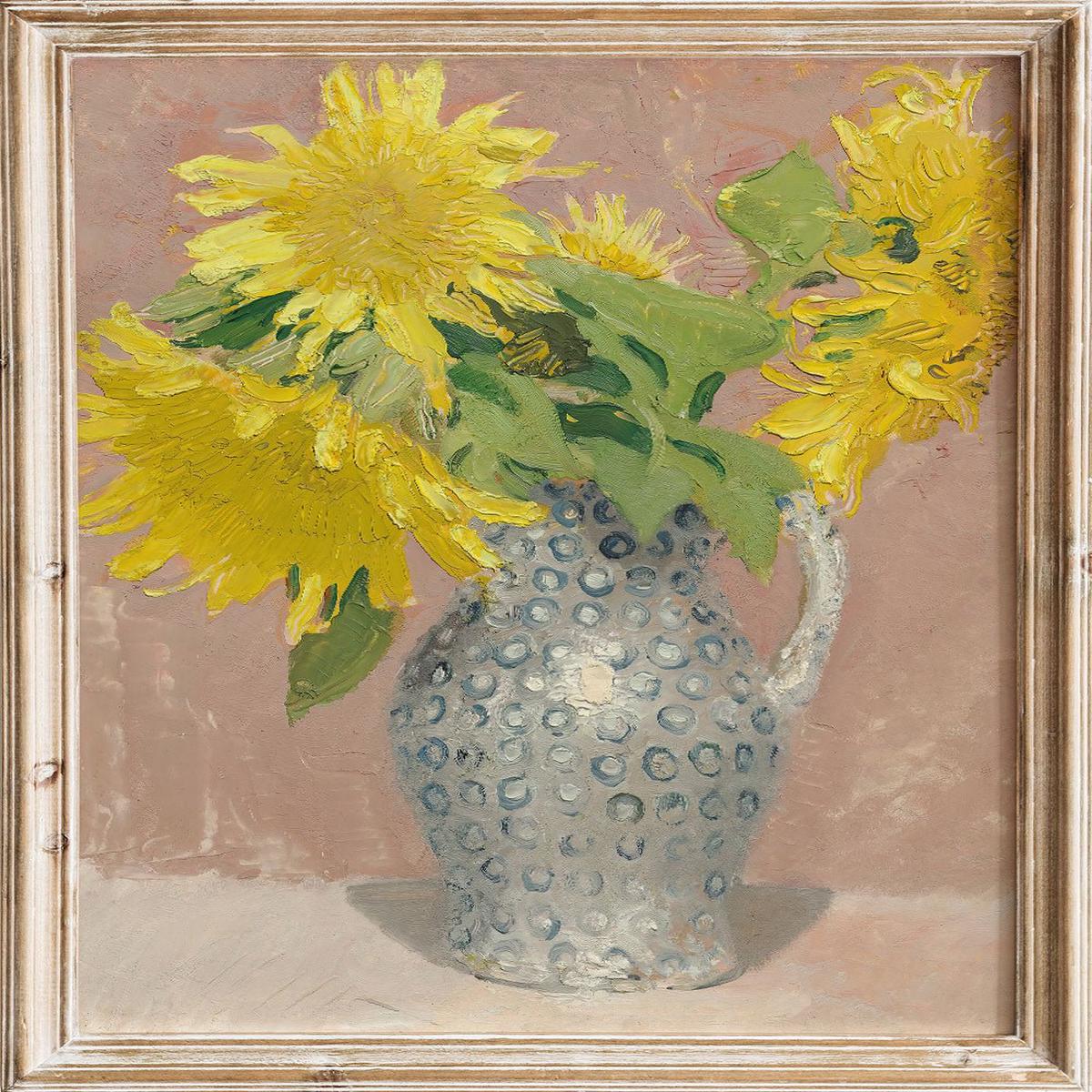 "Sunflowers in Vase" Art Print
