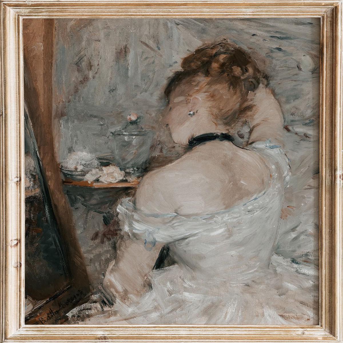 "Woman at Her Toilette" Art Print