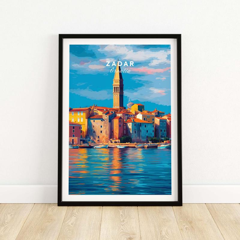 Zadar Poster | Croatian Travel Wall Art