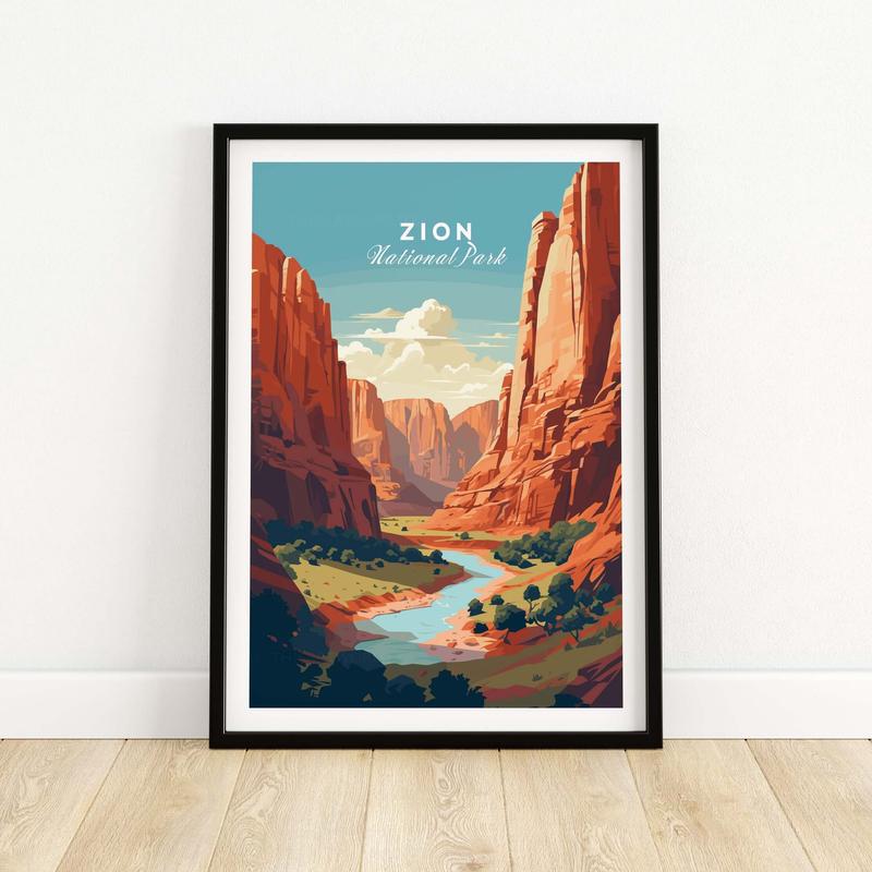 Zion NP Print | Southwest Home Wall Decor
