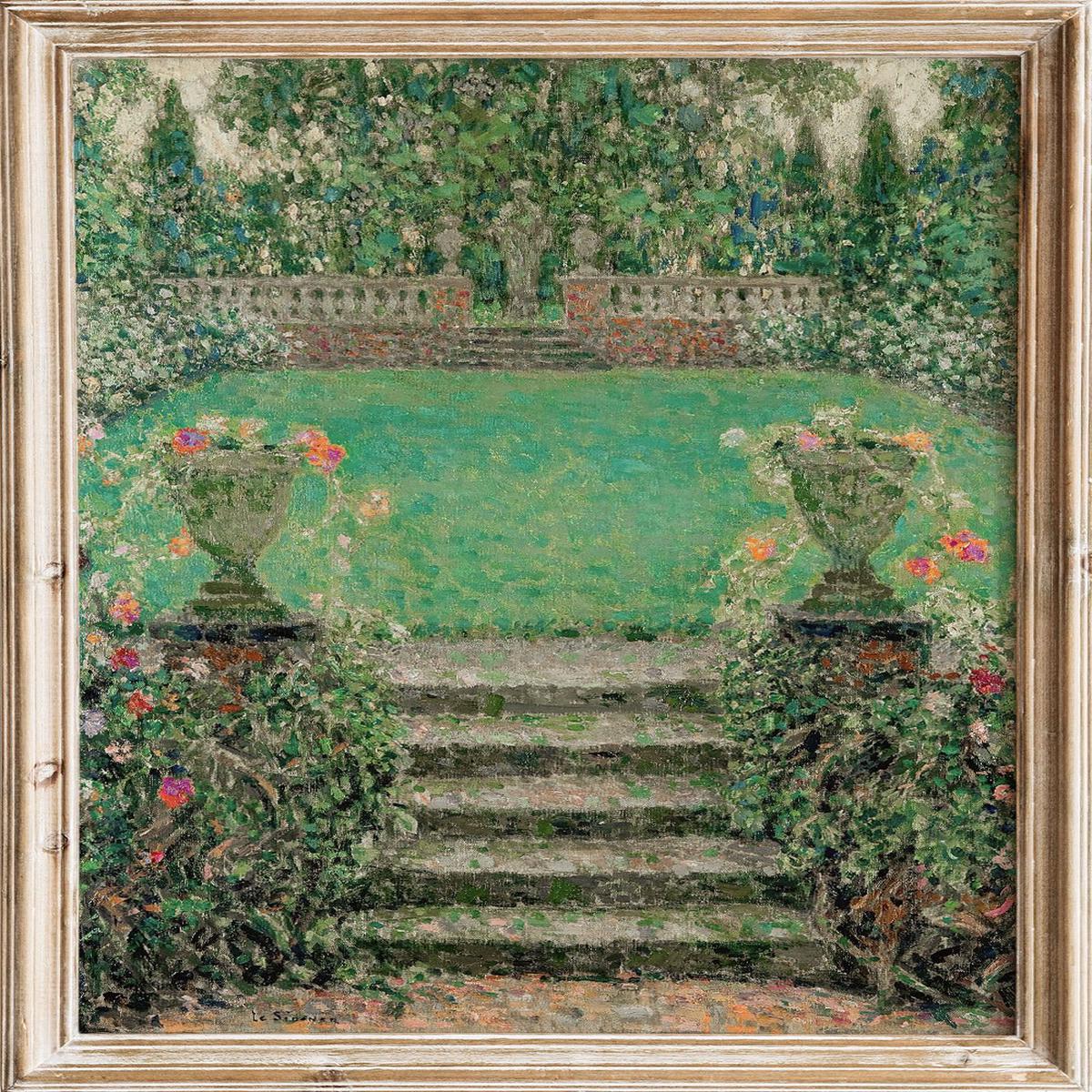 "Garden Steps, Gerberoy" Art Print