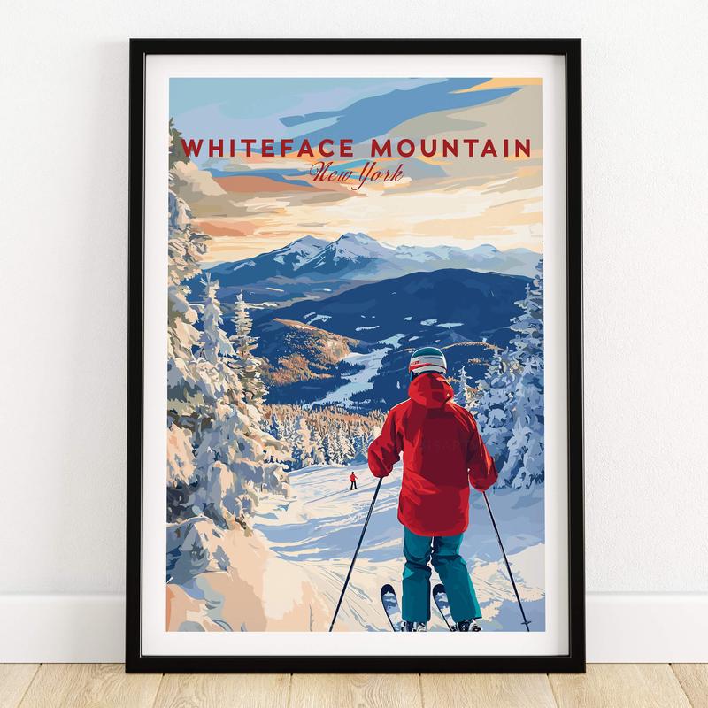 Whiteface Mountain Ski Print