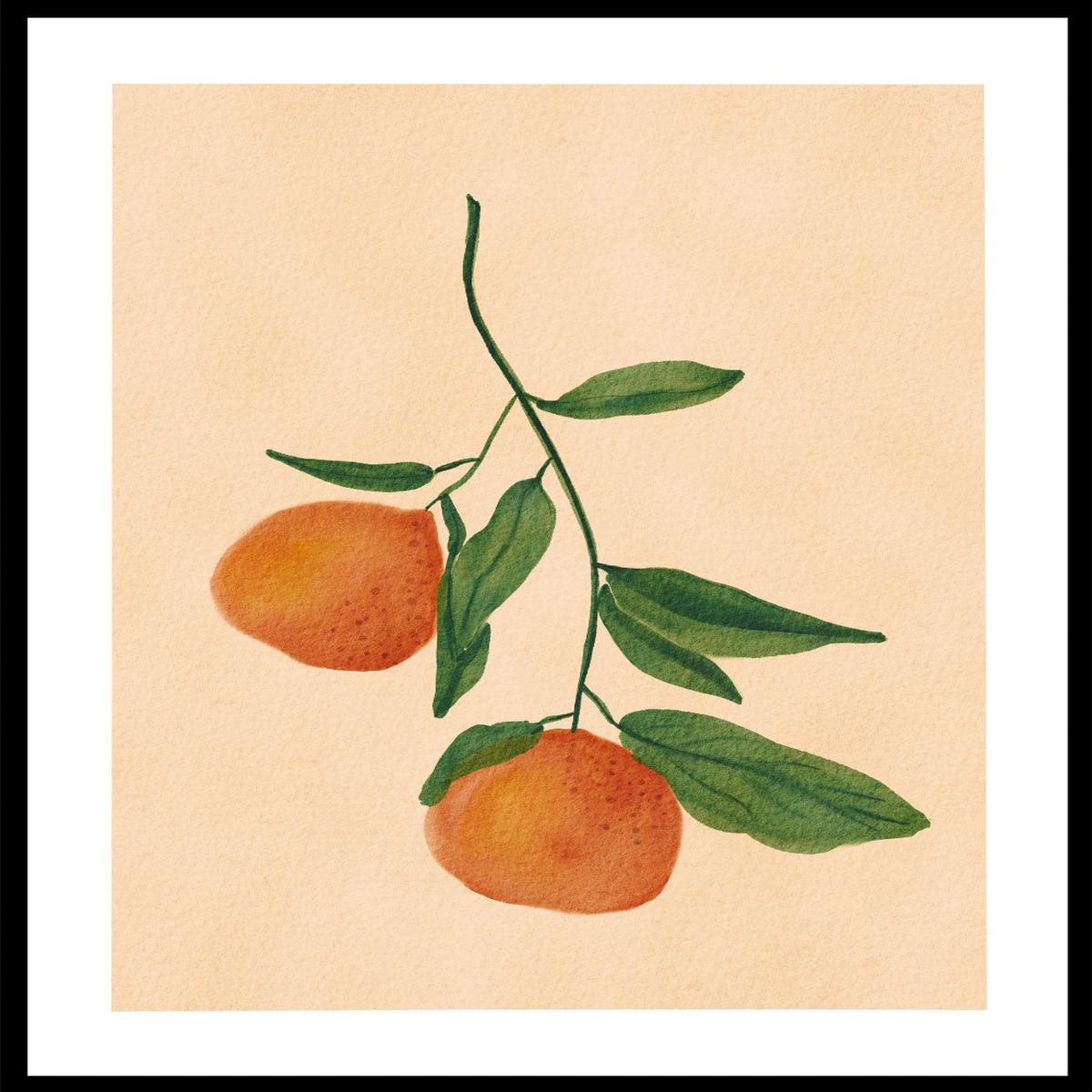 'Hanging Oranges' Aesthetic Art Print