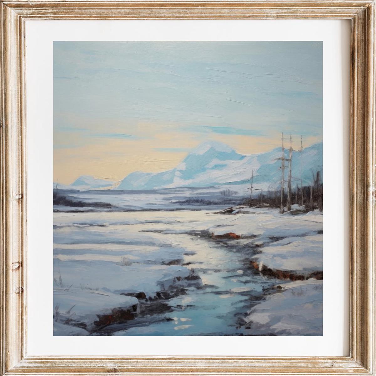 "Winter Landscape II" Art Print