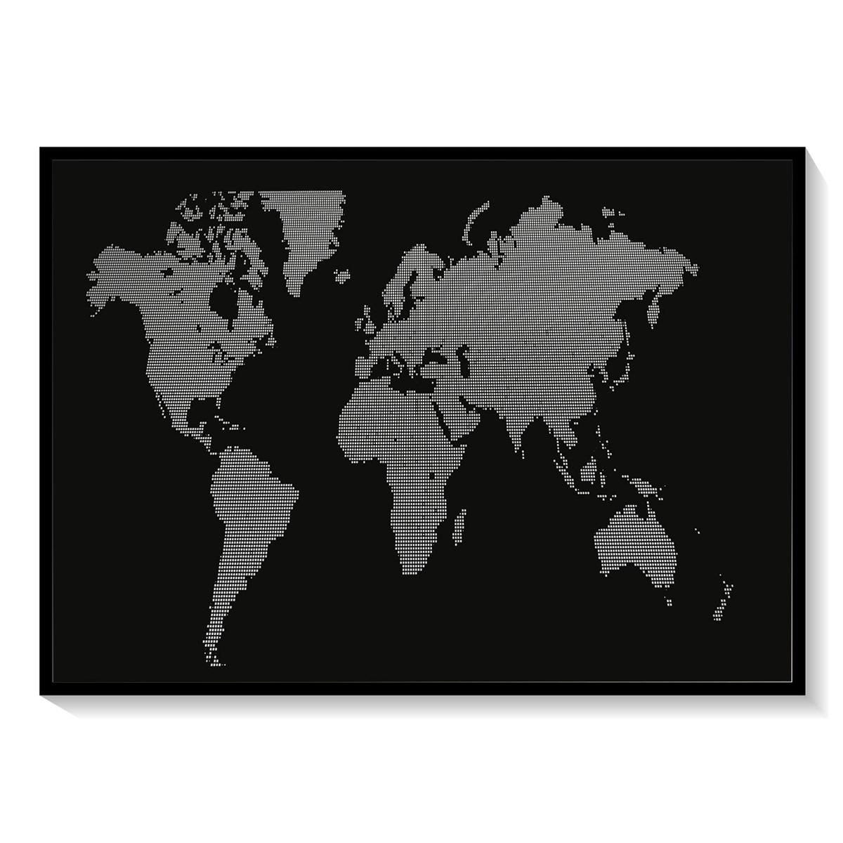 World Map by Polly Platt Old Vintage Map