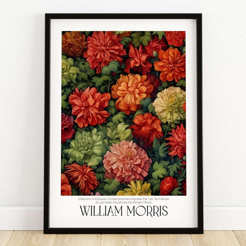 William Morris Prints - Abundant Floral Bloom Art Print - Colourful Botanical Poster