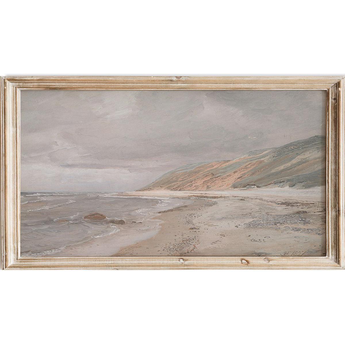 "Tisvilde Beach, Gray Weather" Art Print