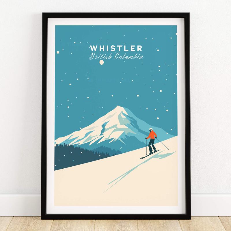 Whistler Ski Poster