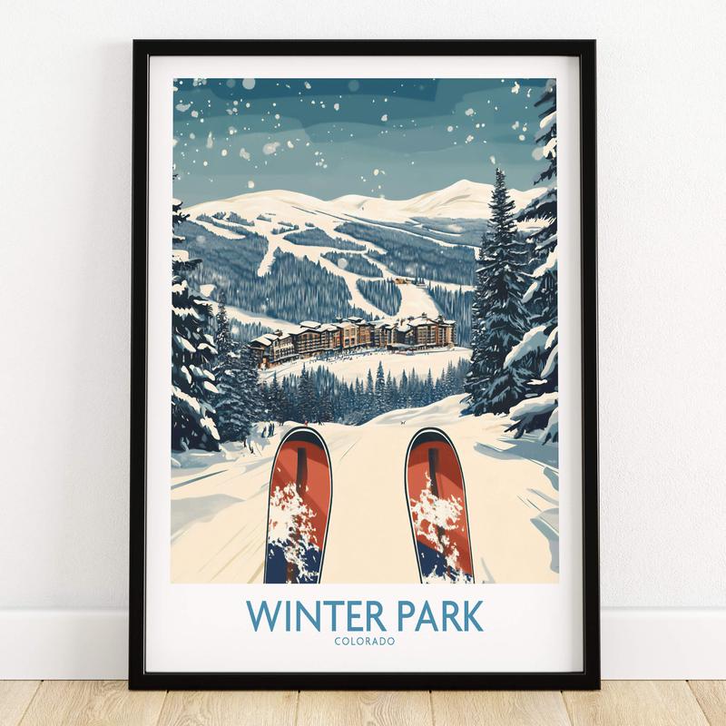Winter Park Ski Print -  Colorado