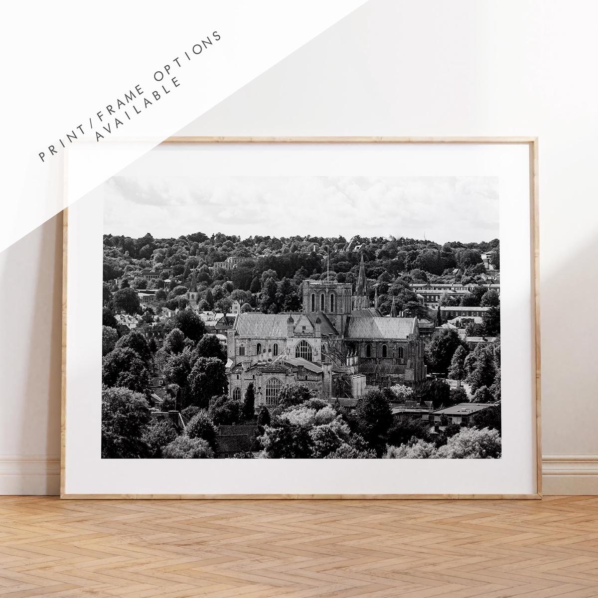 Winchester Black and White Photography Print - Hampshire Photography Prints - Wall Art -  Frame and Canvas Options - Landscape  - UK
