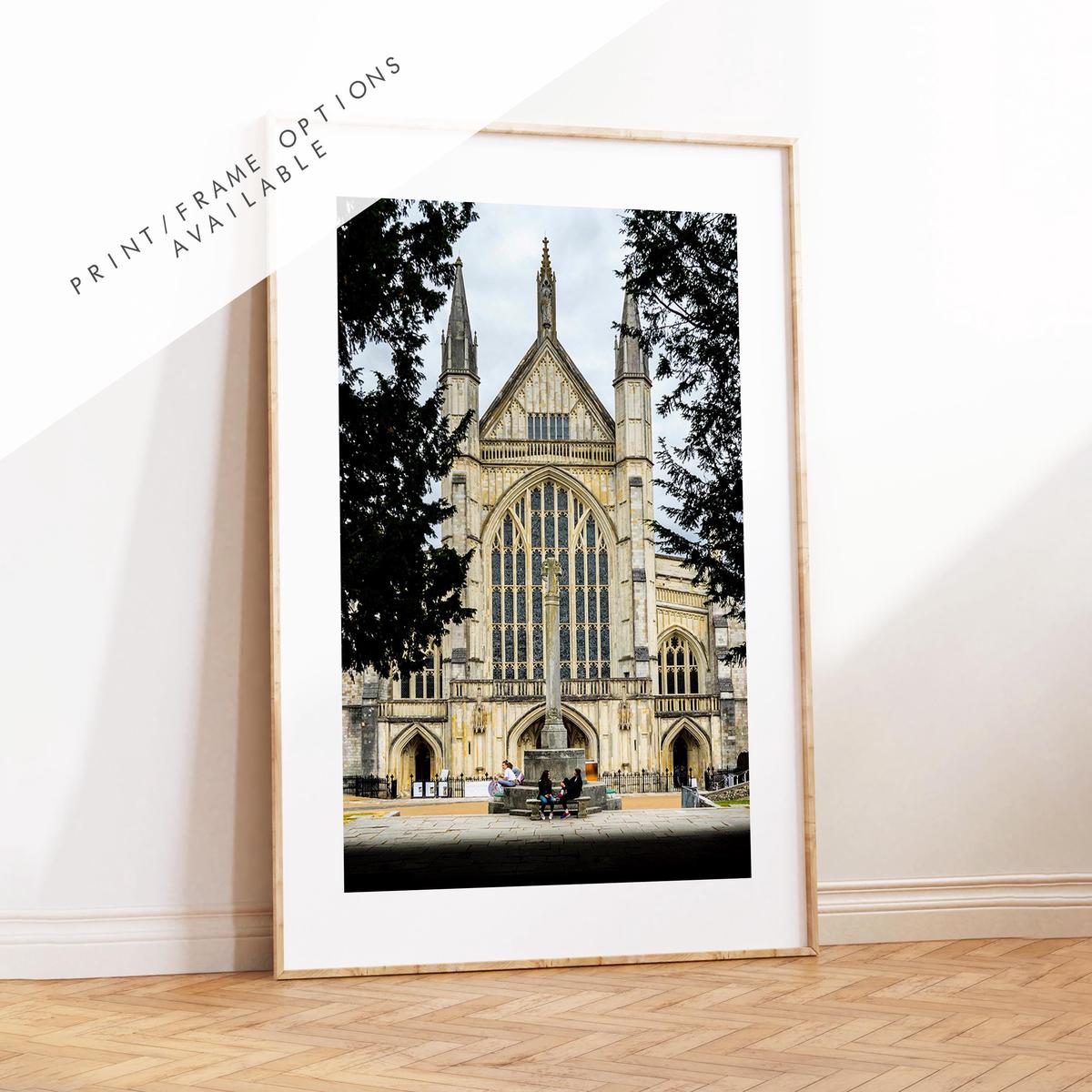 Winchester Cathedral Photography Print - Hampshire Photography Prints - Wall Art -  Frame and Canvas Options - Portrait  - UK
