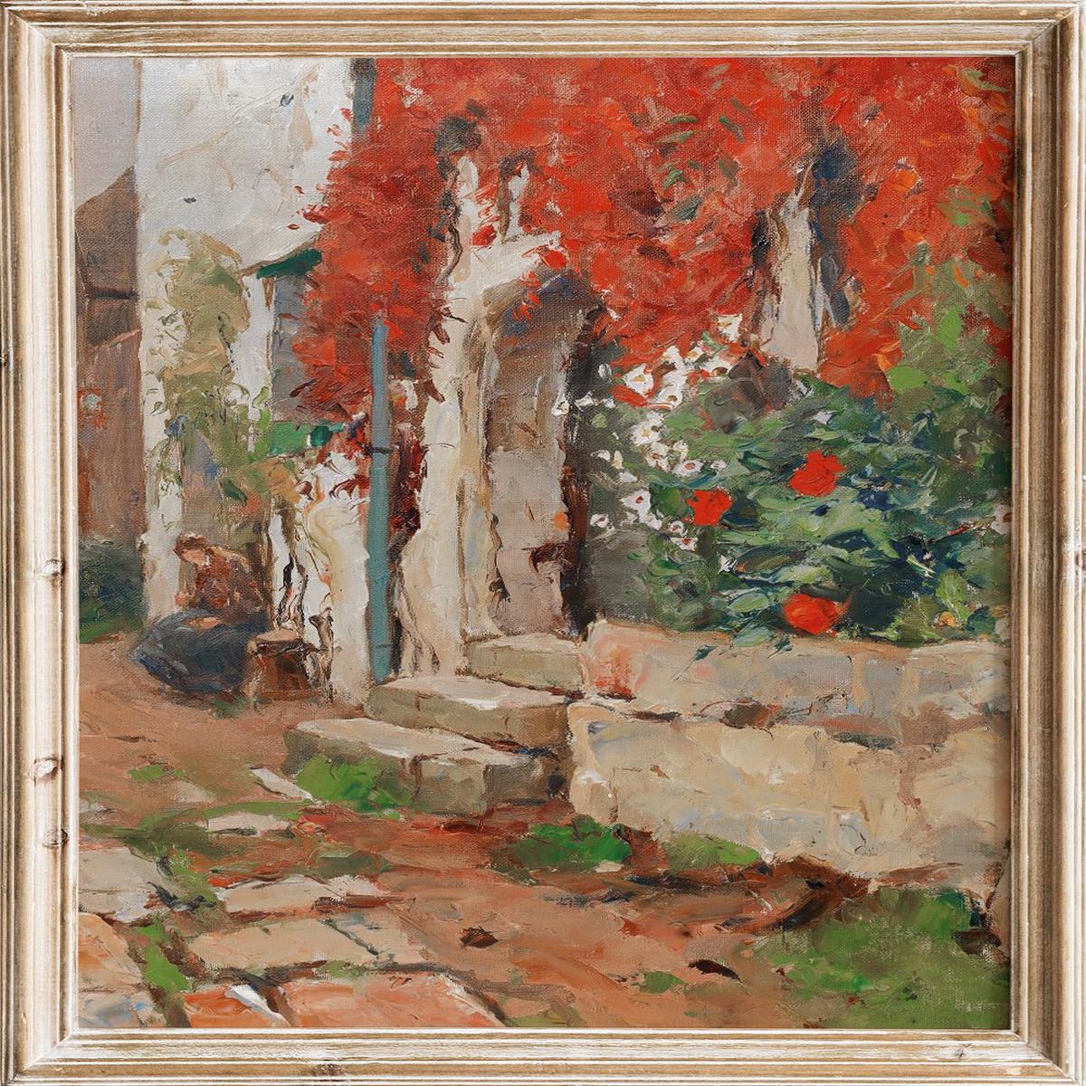 "House with Wild Vines" Art Print