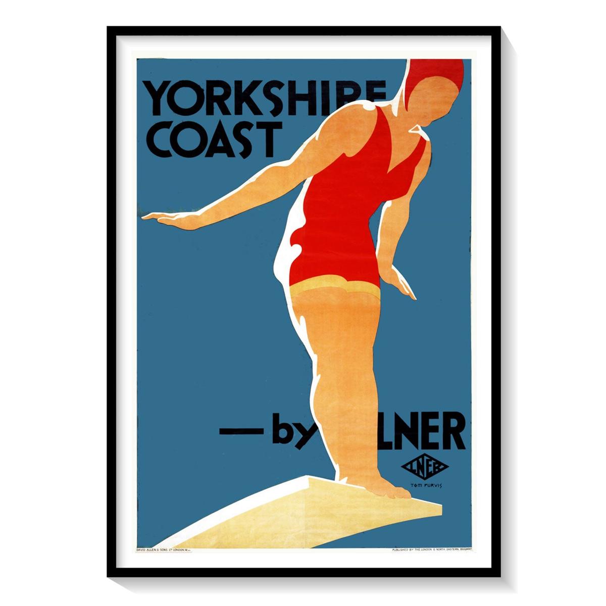 Yorkshire Coast Travel Poster