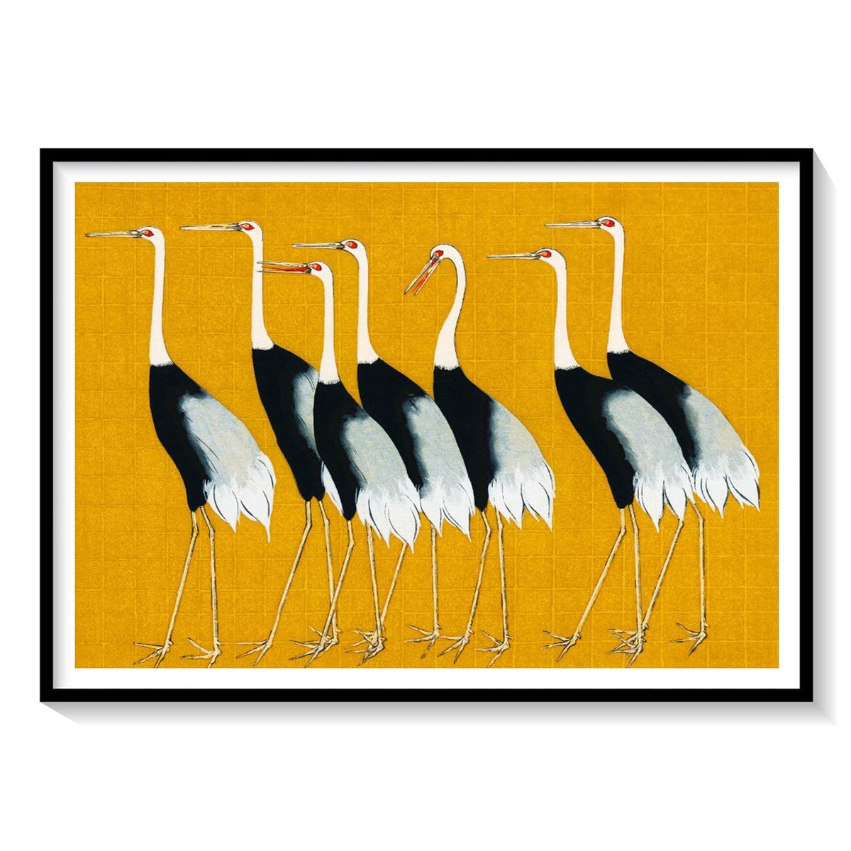 A Flock of beautiful Japanese red, Japanese Art Painting