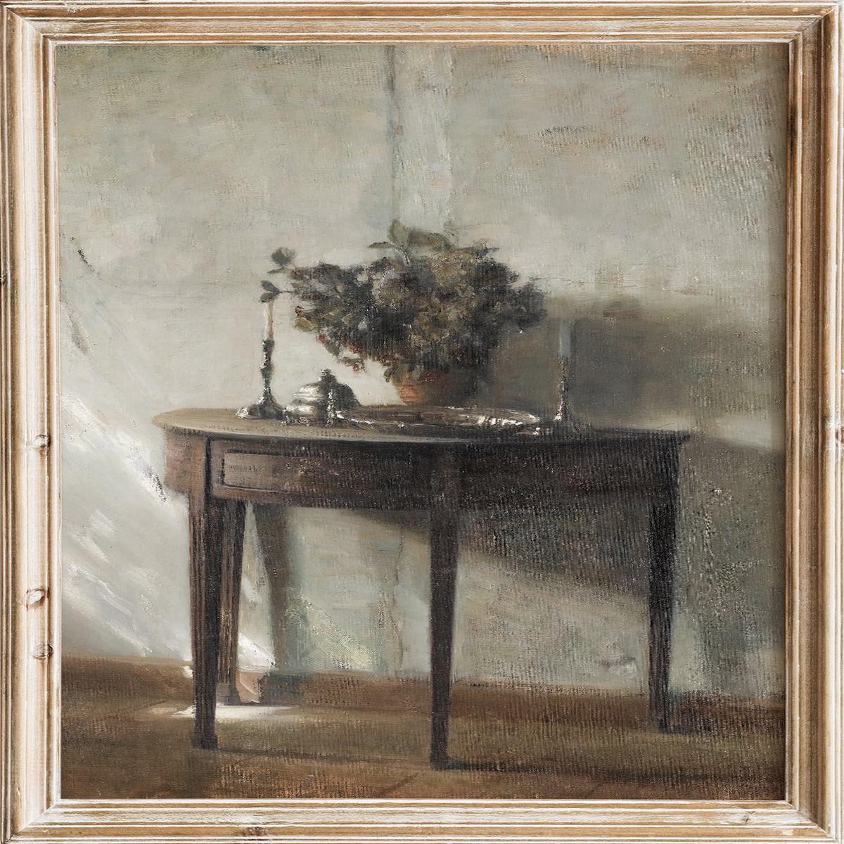 "A Sunlit Interior" Art Print