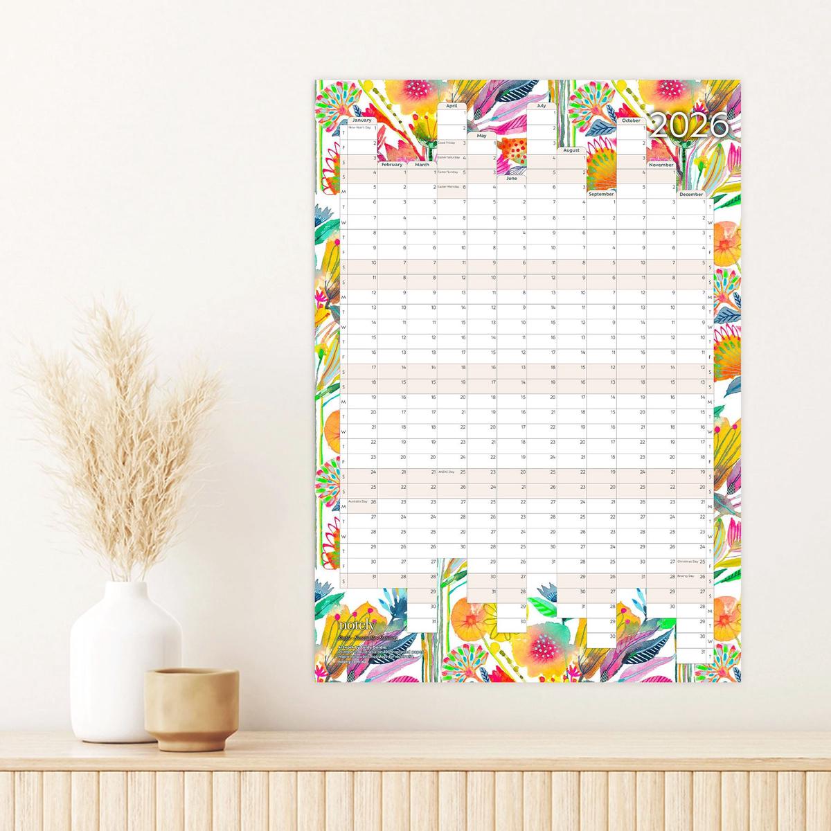 2026 Yearly Wall Planner (A2 Portrait)