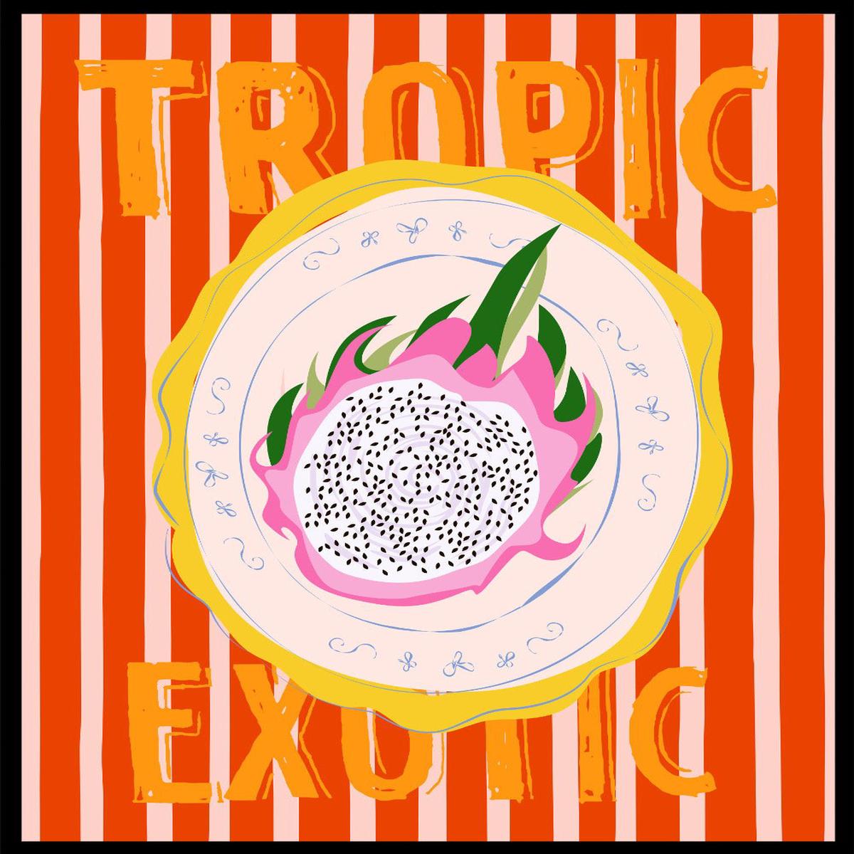 'Dragonfruit Delight' Aesthetic Art Print