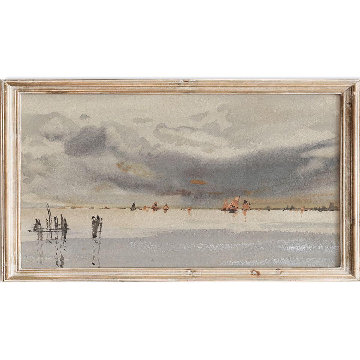 "Evening on the Lagoon, Venice" Art Print
