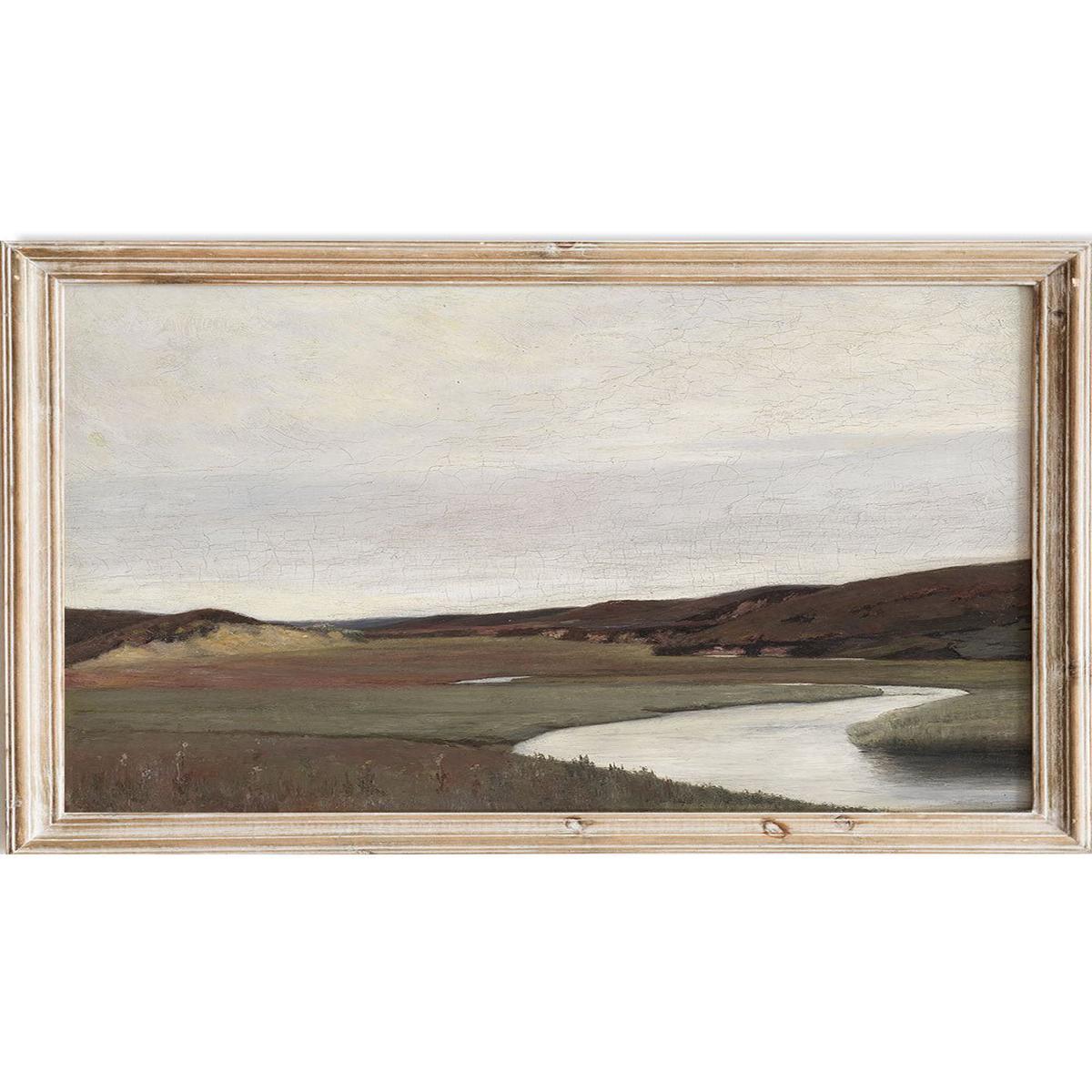 "A Summer's Day by the River Karup" Art Print