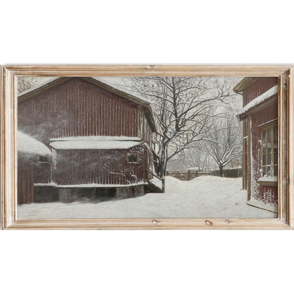 "Snefokk i Majorstuveien 8" Art Print