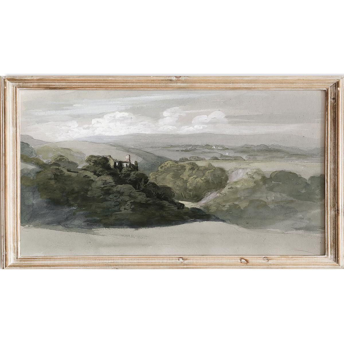 "View of Berry Pomeroy Castle" Art Print
